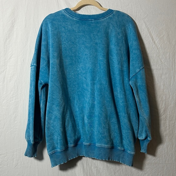 Zenana Outfitters Turquoise Knit Top - Picture 3 of 5